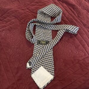 Yapre' For Tom James Mens Neck Tie 100% Silk Made In USA Geometric‎ 3.75"wide